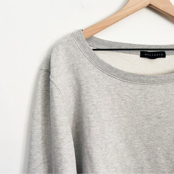 Sanctuary Tierney Bell Sleeve Tie Top Gray Size M - Picture 5 of 9